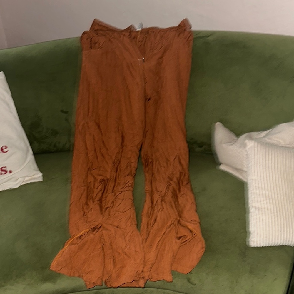 Valija Rust Orange Flared Pants
